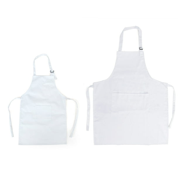 Opromo Kids Cookining Full Apron with Pockets Children Craft Kitchen Chef Apron
